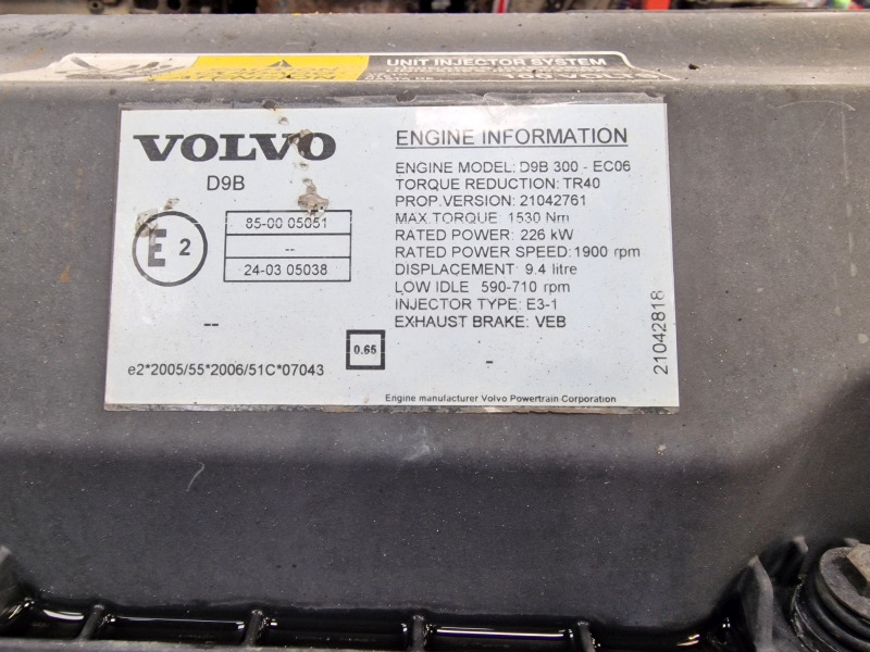 Volvo D9B 300 – EC06 Engine (Truck) - 엔진 트럭 용 : 사진 3 Volvo D9B 300 – EC06 Engine (Truck) - 엔진 트럭 용 : 사진 3