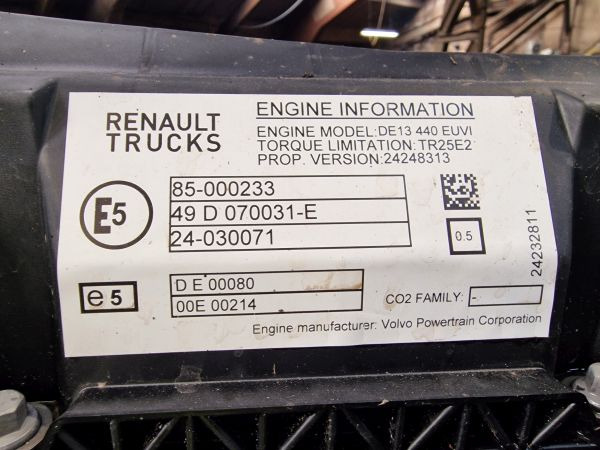 Volvo DE13 440 EUVI Engine (Truck) 2023 (Latest Model) - 엔진 트럭 용 : 사진 3 Volvo DE13 440 EUVI Engine (Truck) 2023 (Latest Model) - 엔진 트럭 용 : 사진 3