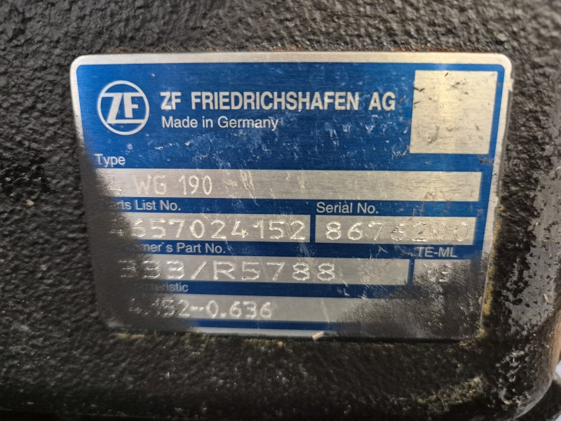 ZF Industrial JCB 4WG190 333/R5788 New Gearbox (Plant) - 기어박스 건설기계 용 : 사진 2 ZF Industrial JCB 4WG190 333/R5788 New Gearbox (Plant) - 기어박스 건설기계 용 : 사진 2