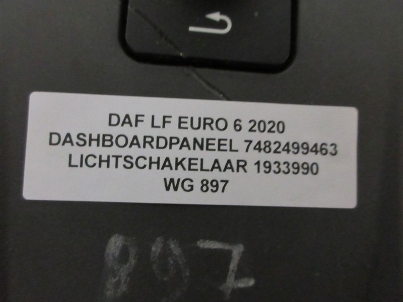 DAF LF 7482499463 DASHBOARDPANEEL EURO 6 - 대시보드 트럭 용 : 사진 2 DAF LF 7482499463 DASHBOARDPANEEL EURO 6 - 대시보드 트럭 용 : 사진 2