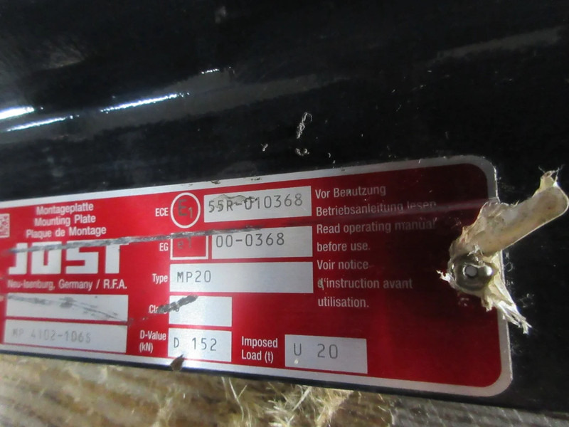 Jost 81.42710-6284//81.42175-0037//81.42710-6310 JOST D152 MP20 - 예비 휠 커플링 트럭 용 : 사진 5 Jost 81.42710-6284//81.42175-0037//81.42710-6310 JOST D152 MP20 - 예비 휠 커플링 트럭 용 : 사진 5