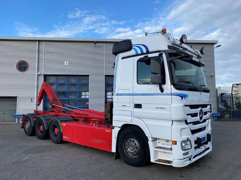 Mercedes-Benz Actros 3260 V8 / 15,9L / 8X4 / BIG AXLE / PALFINGER T26 HOOKLIFT / LIFT+LENKACHSE / FULL-AIR / AIRCO / AUTOMATIC / EURO-5 / 2013 - 후크 리프트 트럭 : 사진 5 Mercedes-Benz Actros 3260 V8 / 15,9L / 8X4 / BIG AXLE / PALFINGER T26 HOOKLIFT / LIFT+LENKACHSE / FULL-AIR / AIRCO / AUTOMATIC / EURO-5 / 2013 - 후크 리프트 트럭 : 사진 5