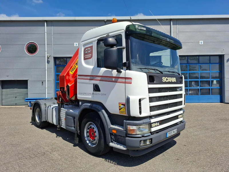 Scania 124G-420 / RETARDER / PALFINGER PK32080 / DOUBLE TANK / AIRCO / GOOD CONDITION / MANUAL / EURO-3 / 2004 - 크레인 트럭 : 사진 4 Scania 124G-420 / RETARDER / PALFINGER PK32080 / DOUBLE TANK / AIRCO / GOOD CONDITION / MANUAL / EURO-3 / 2004 - 크레인 트럭 : 사진 4