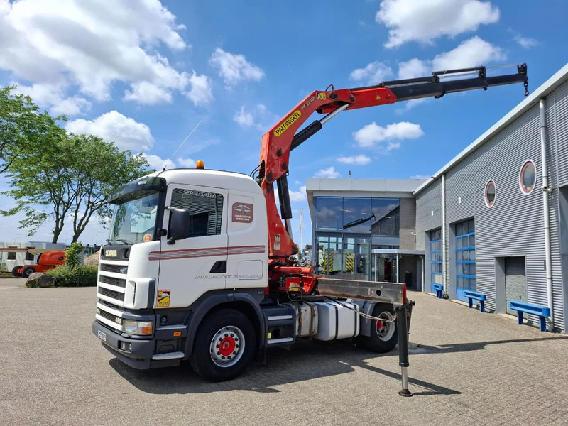 Scania 124G-420 / RETARDER / PALFINGER PK32080 / DOUBLE TANK / AIRCO / GOOD CONDITION / MANUAL / EURO-3 / 2004 - 크레인 트럭 : 사진 2 Scania 124G-420 / RETARDER / PALFINGER PK32080 / DOUBLE TANK / AIRCO / GOOD CONDITION / MANUAL / EURO-3 / 2004 - 크레인 트럭 : 사진 2