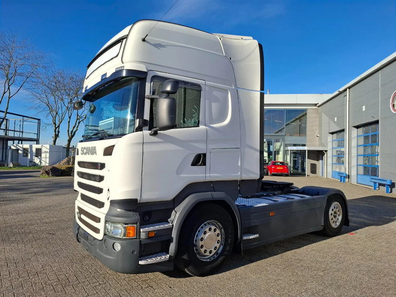 Scania R450 / GERMAN TRUCK / RETARDER / FULL-SPOILER / PARK AIRCO / LWDS / FRIDGE / AUTOMATIC / EURO-6 / 2017 - 트랙터 유닛 : 사진 1 Scania R450 / GERMAN TRUCK / RETARDER / FULL-SPOILER / PARK AIRCO / LWDS / FRIDGE / AUTOMATIC / EURO-6 / 2017 - 트랙터 유닛 : 사진 1