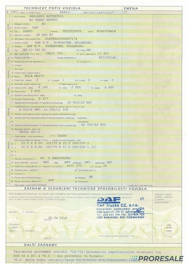 트랙터 유닛 DAF XF 460 FT SSC EURO 6 : 사진 11