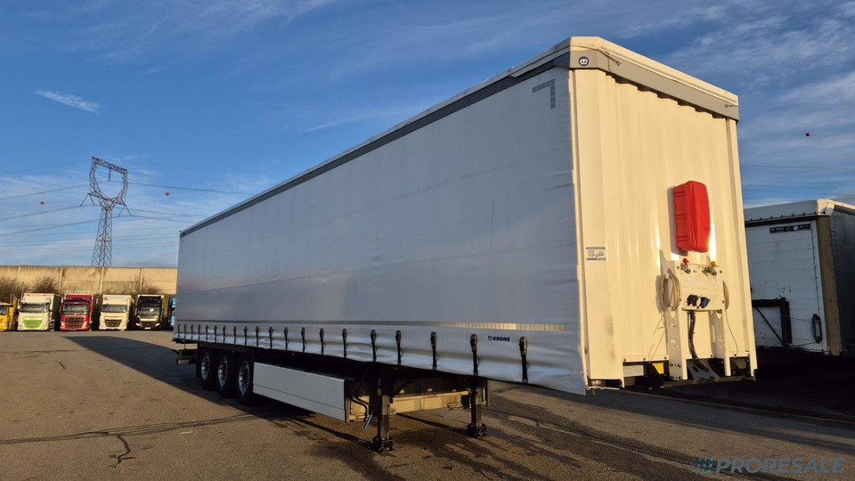 KRONE SD PROFI LINER + paletový koš 32 palet + 2 x zvedací náprava - 커튼사이더 세미 트레일러 : 사진 1 KRONE SD PROFI LINER + paletový koš 32 palet + 2 x zvedací náprava - 커튼사이더 세미 트레일러 : 사진 1