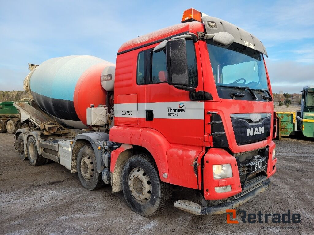 Betongbil 4-axlig Betongroterare MAN TGS 35.400 8X2-4 BL Euro 6 - 콘크리트 믹서 트럭 : 사진 3 Betongbil 4-axlig Betongroterare MAN TGS 35.400 8X2-4 BL Euro 6 - 콘크리트 믹서 트럭 : 사진 3