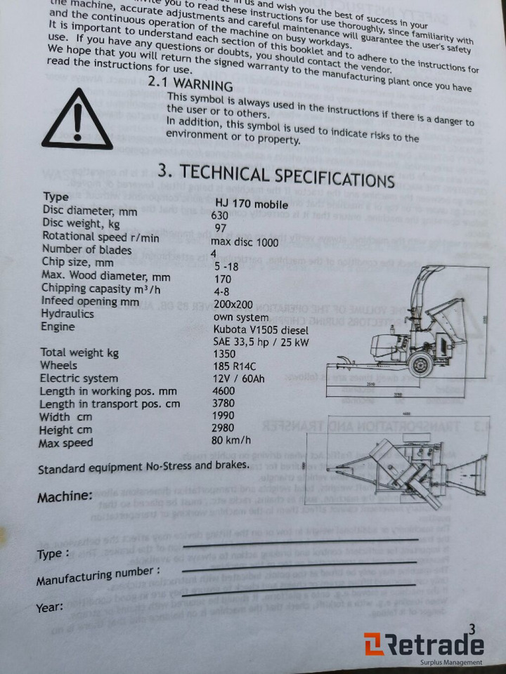Flishugger Junkkari HJ170, Kun 67 Timer !! - 농업용 기계 : 사진 4 Flishugger Junkkari HJ170, Kun 67 Timer !! - 농업용 기계 : 사진 4
