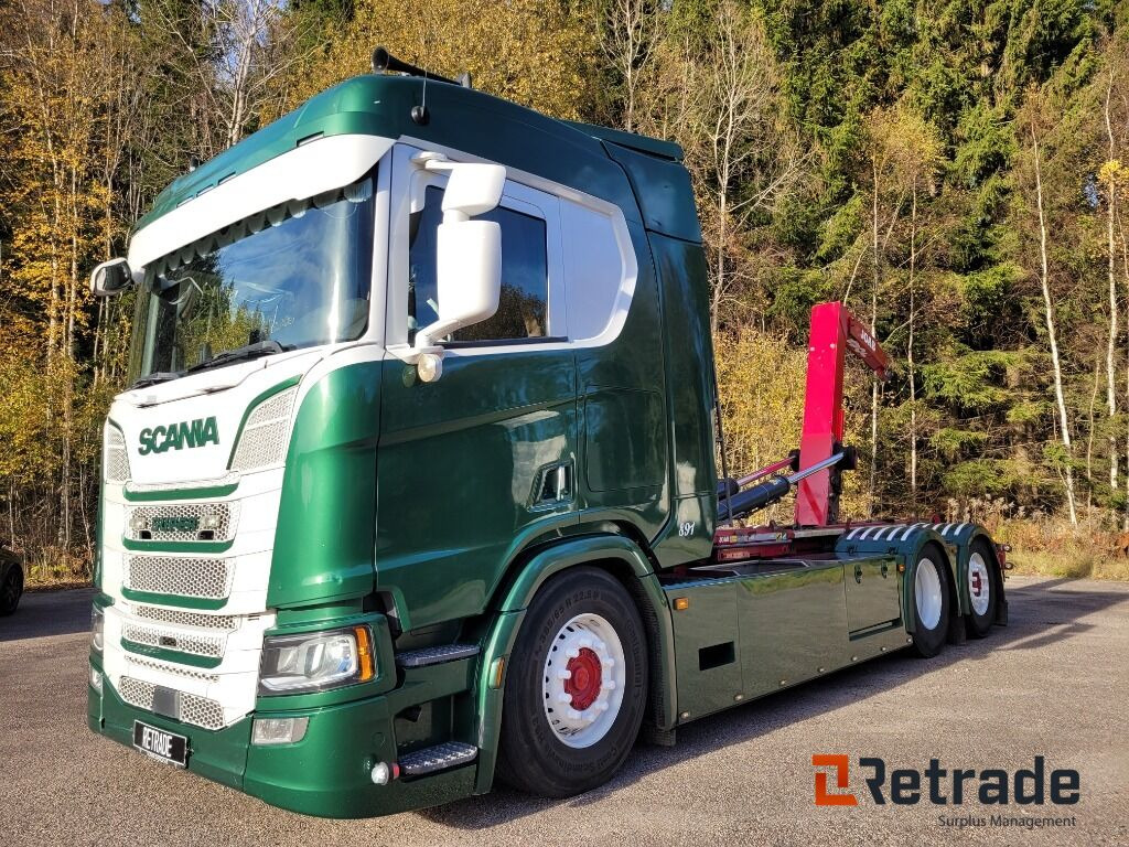 Lastväxlare SCANIA R580 V8 Next Gen LB6X2*4 Euro 6 - 후크 리프트 트럭, 크레인 트럭 : 사진 1 Lastväxlare SCANIA R580 V8 Next Gen LB6X2*4 Euro 6 - 후크 리프트 트럭, 크레인 트럭 : 사진 1