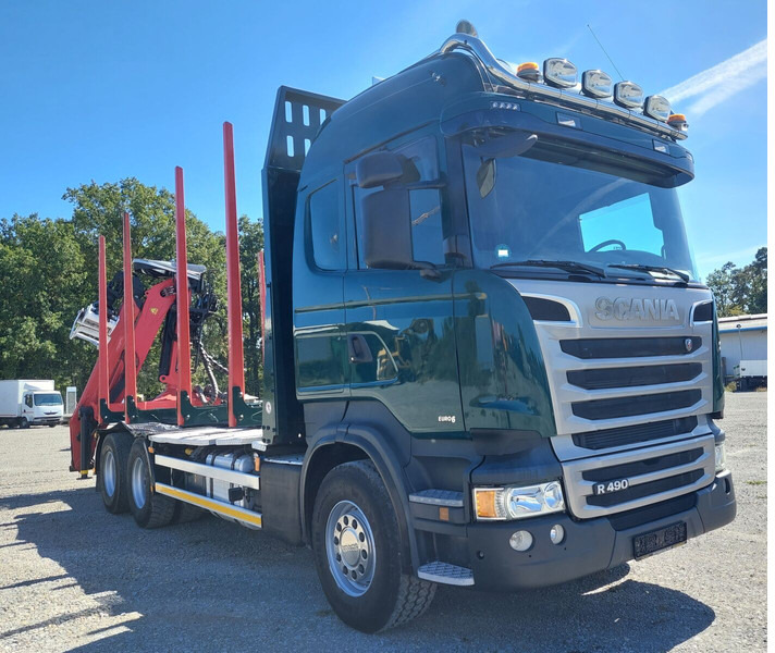 Scania R490 6x4 Euro 6 Kurzholz Palfinger AHK (2) - 목재 트럭, 크레인 트럭 : 사진 5 Scania R490 6x4 Euro 6 Kurzholz Palfinger AHK (2) - 목재 트럭, 크레인 트럭 : 사진 5