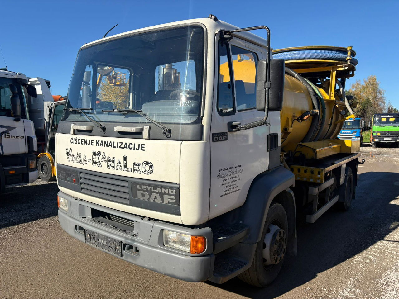 DAF AE55 4x2 vacuum + pressure truck - 8000 liters - 진공 흡입 트럭 : 사진 1 DAF AE55 4x2 vacuum + pressure truck - 8000 liters - 진공 흡입 트럭 : 사진 1