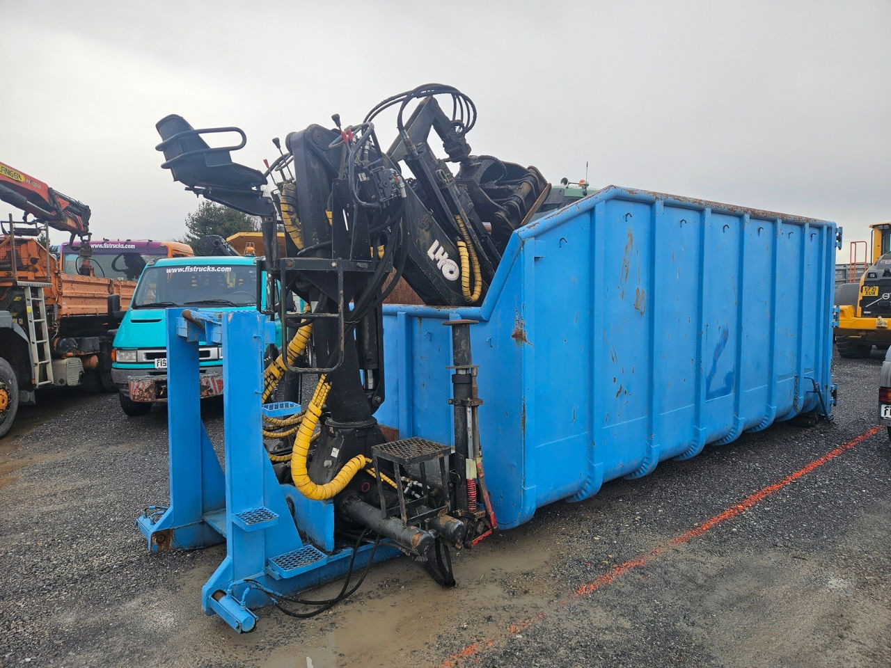 Diversen Container + Crane LIV N 11.79 NP + 2X Scissors - 롤오프 컨테이너 : 사진 1 Diversen Container + Crane LIV N 11.79 NP + 2X Scissors - 롤오프 컨테이너 : 사진 1