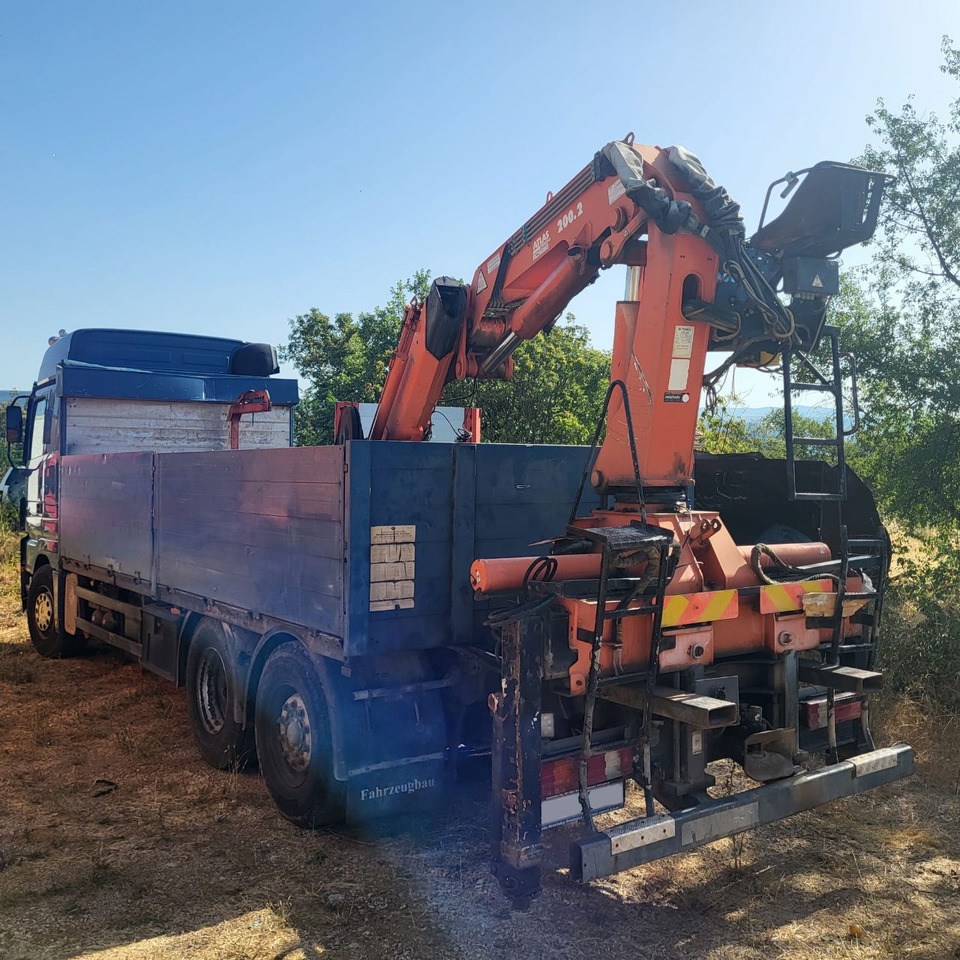 Mercedes-Benz Actros 2546 L 6x2 stake body - crane Atlas 200.2 - 드롭사이드/ 플랫베드 트럭, 크레인 트럭 : 사진 4 Mercedes-Benz Actros 2546 L 6x2 stake body - crane Atlas 200.2 - 드롭사이드/ 플랫베드 트럭, 크레인 트럭 : 사진 4