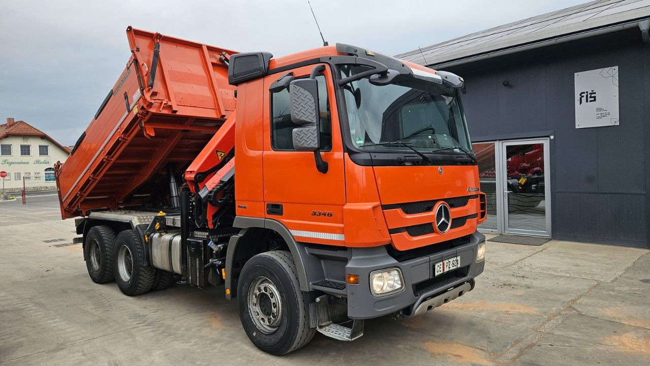 Mercedes-Benz Actros 3346 K palfinger PK 18002 - bordmatic - meiller tipper - EPS 3 pedals - 덤프트럭 : 사진 4 Mercedes-Benz Actros 3346 K palfinger PK 18002 - bordmatic - meiller tipper - EPS 3 pedals - 덤프트럭 : 사진 4
