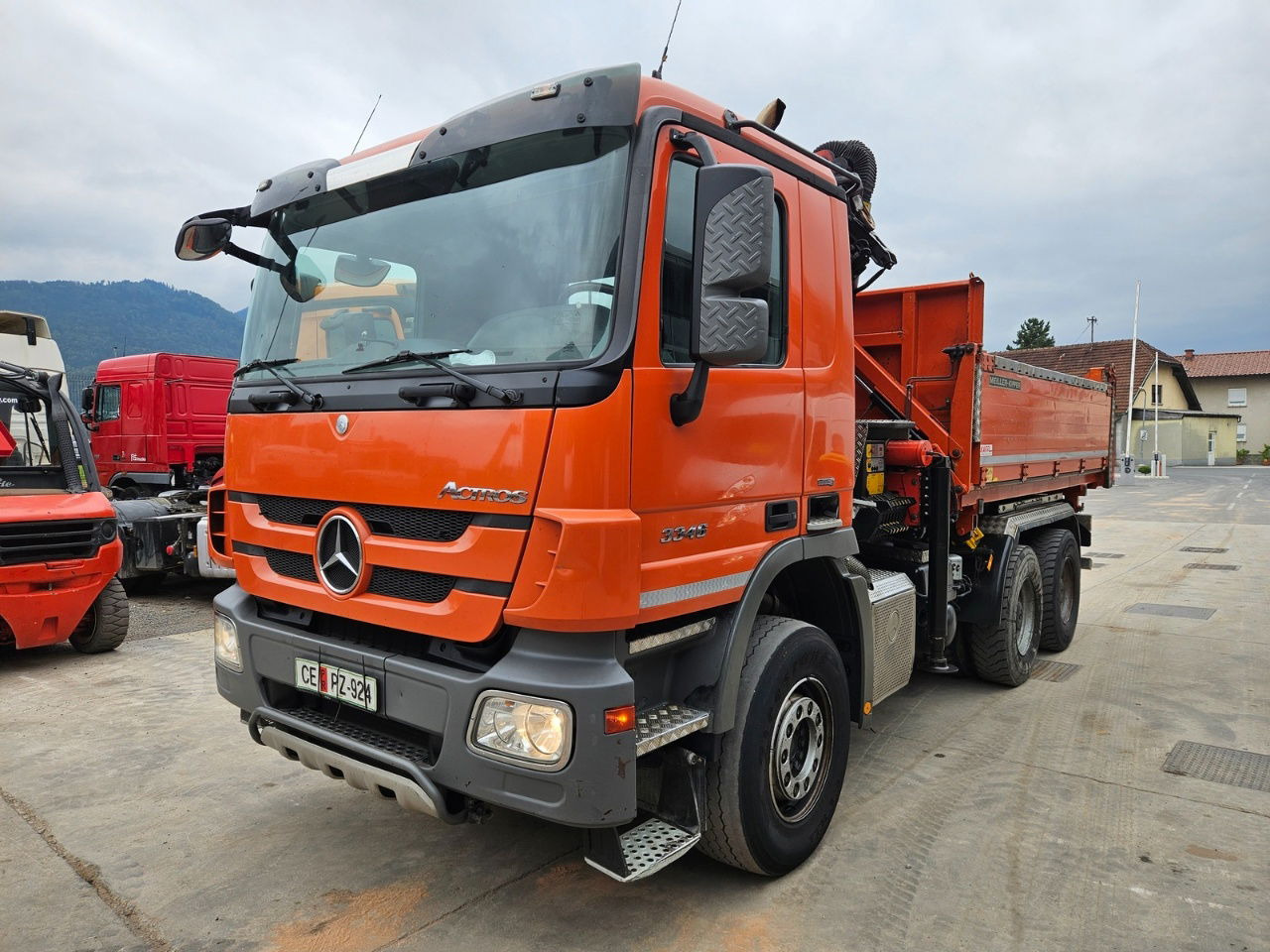 Mercedes-Benz Actros 3346 K palfinger PK 18002 - bordmatic - meiller tipper - EPS 3 pedals - 덤프트럭 : 사진 1 Mercedes-Benz Actros 3346 K palfinger PK 18002 - bordmatic - meiller tipper - EPS 3 pedals - 덤프트럭 : 사진 1