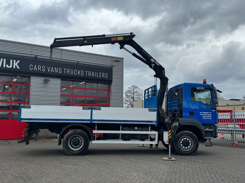 MAN TGM 18-290 4x4 Kraan met Open laadbak HMF Kraan 13 T - 크레인 트럭 : 사진 2 MAN TGM 18-290 4x4 Kraan met Open laadbak HMF Kraan 13 T - 크레인 트럭 : 사진 2