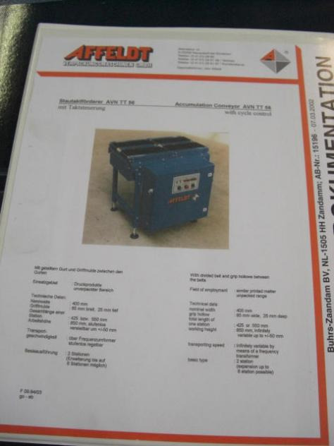 Buhrs Affeldt AVN TT 56 Accumulation conveyor - 컨베이어 : 사진 3 Buhrs Affeldt AVN TT 56 Accumulation conveyor - 컨베이어 : 사진 3