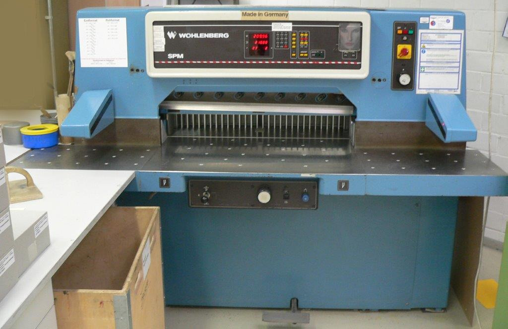 High-speed cutter Wohlenberg WP 92 SPM - 종이 절단기 : 사진 1 High-speed cutter Wohlenberg WP 92 SPM - 종이 절단기 : 사진 1