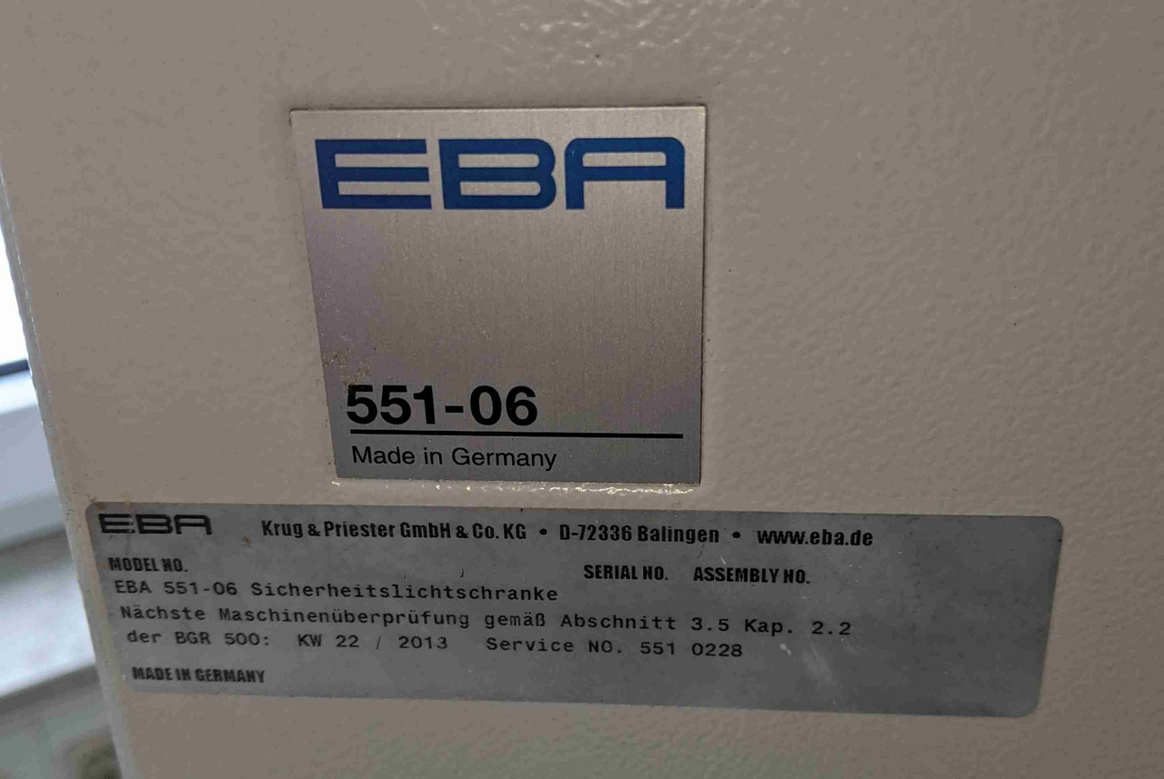 Professional stack cutter EBA 551-06 with 2 knives - 인쇄 기계 : 사진 2 Professional stack cutter EBA 551-06 with 2 knives - 인쇄 기계 : 사진 2