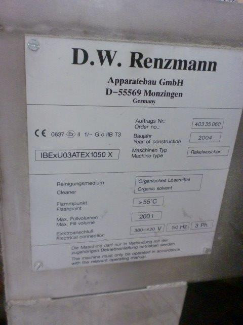Renzmann Rakelwascher für Heidelberg Anicolor oder Metronic KBA Genius 52 - 예비 부속 인쇄 기계 용 : 사진 3 Renzmann Rakelwascher für Heidelberg Anicolor oder Metronic KBA Genius 52 - 예비 부속 인쇄 기계 용 : 사진 3