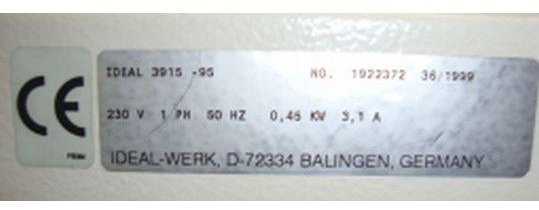 Stack cutter Ideal 3915-95 - Condition like new - 종이 절단기 : 사진 5 Stack cutter Ideal 3915-95 - Condition like new - 종이 절단기 : 사진 5