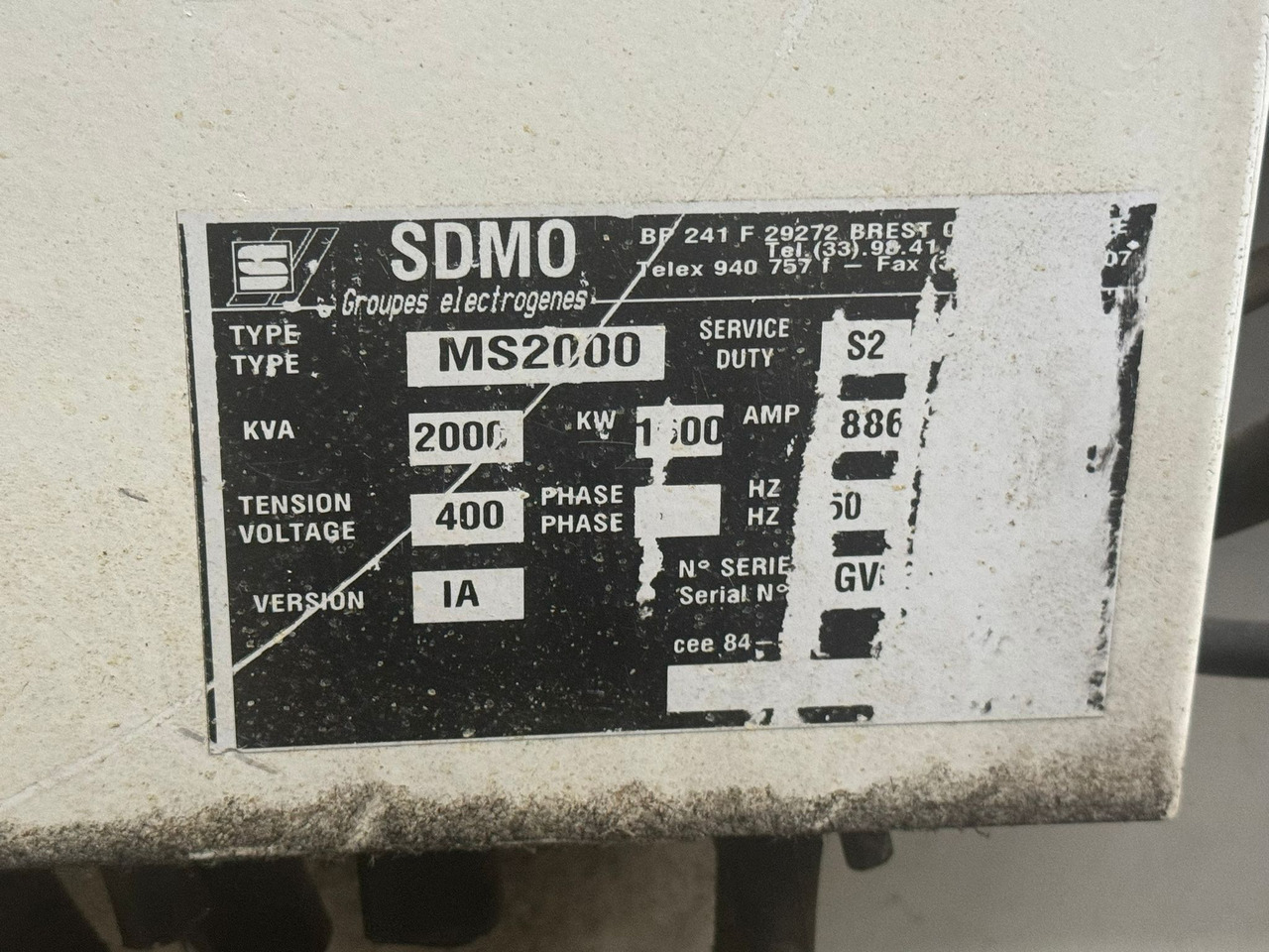 SDMO 2000 kVa MTU16V diesel - 발전기 세트 : 사진 4 SDMO 2000 kVa MTU16V diesel - 발전기 세트 : 사진 4