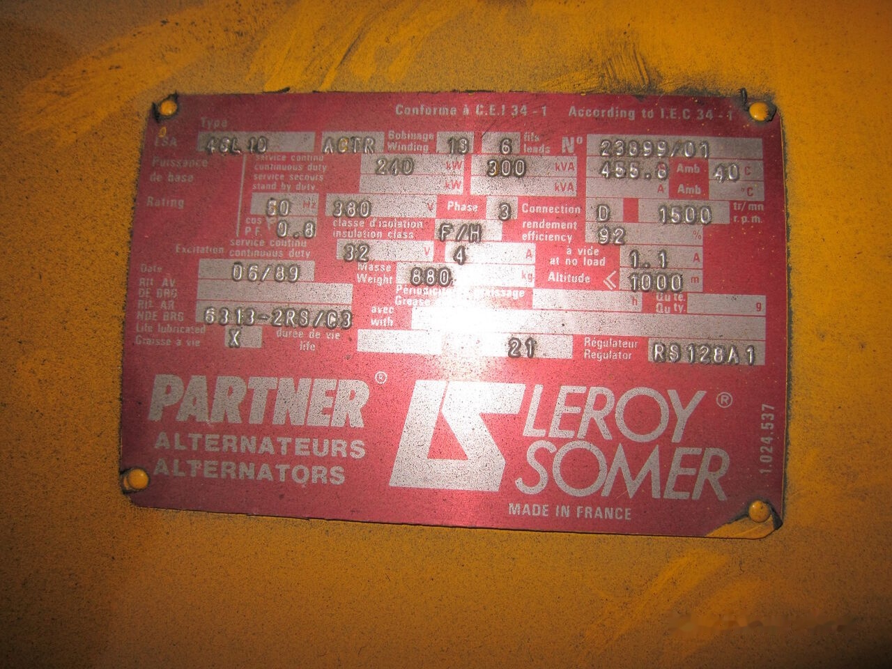 SDMO 330 kVa Cummins NT855-G6 - 발전기 세트 : 사진 5 SDMO 330 kVa Cummins NT855-G6 - 발전기 세트 : 사진 5