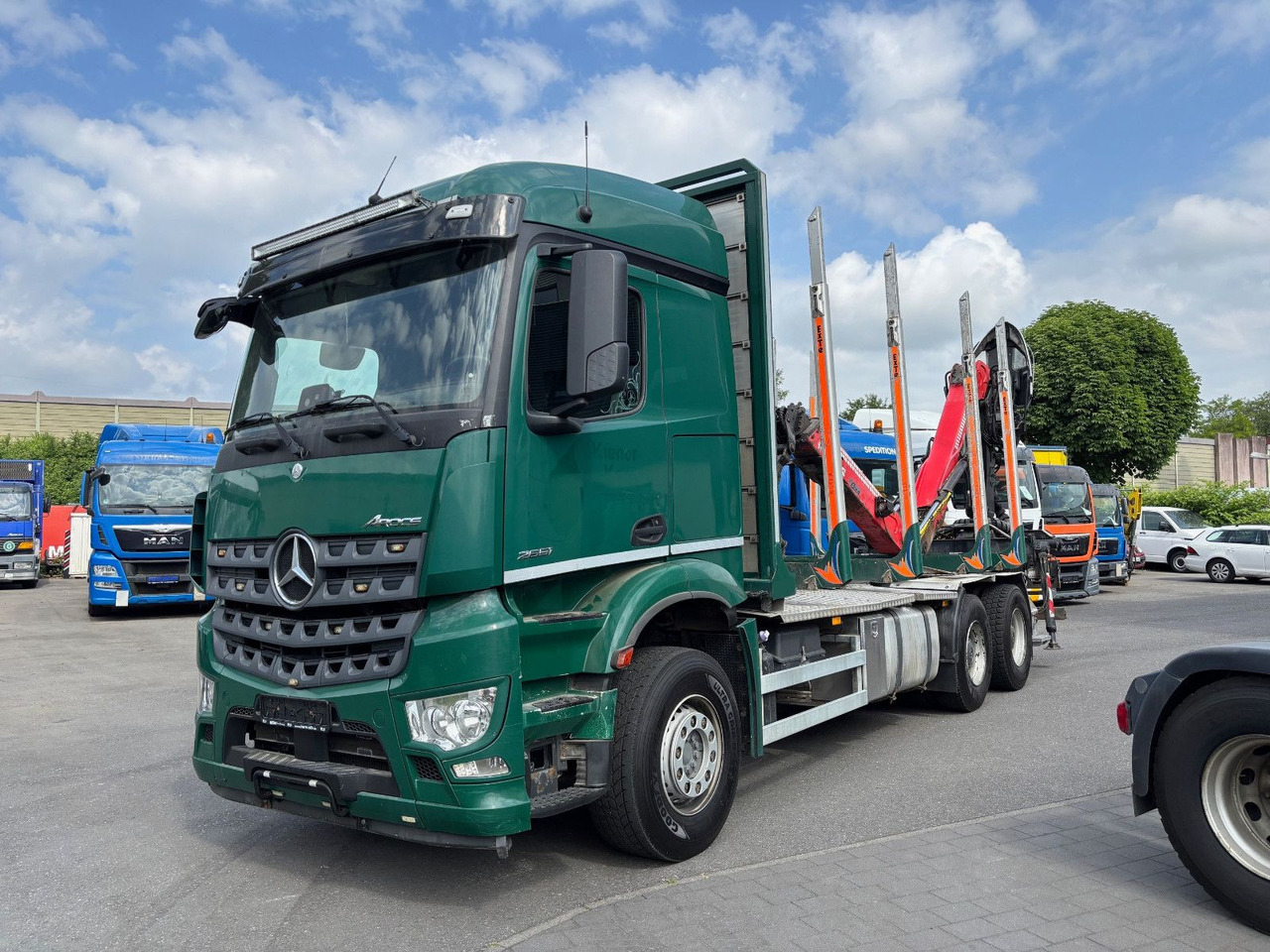 Mercedes-Benz Arocs 6x4/Kran Cranab TZ 12.2 - 목재 트럭, 크레인 트럭 : 사진 4 Mercedes-Benz Arocs 6x4/Kran Cranab TZ 12.2 - 목재 트럭, 크레인 트럭 : 사진 4