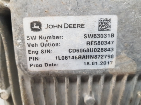John Deere 6145r Engine Control Unit Re548097, Re580347, Sw63031b - ECU 장궤형 트랙터 용 : 사진 2 John Deere 6145r Engine Control Unit Re548097, Re580347, Sw63031b - ECU 장궤형 트랙터 용 : 사진 2