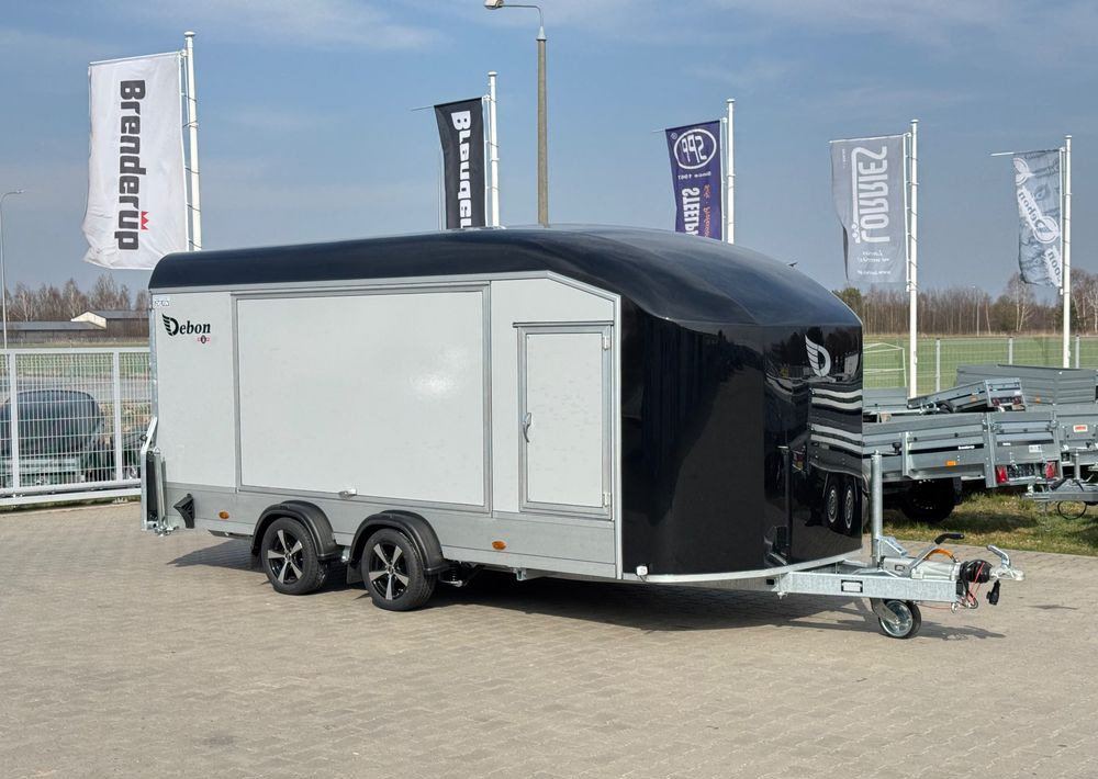 DEBON C1000 - kryta laweta | 490 x 202 cm / 3500kg / felgi ALU / wciągarka elektryczna - 오토트랜스포터 트레일러 : 사진 2 DEBON C1000 - kryta laweta | 490 x 202 cm / 3500kg / felgi ALU / wciągarka elektryczna - 오토트랜스포터 트레일러 : 사진 2