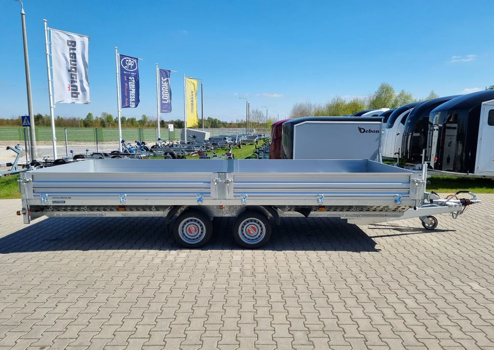 Stema Przyczepa 510x213 cm ALU 3,5T hamowana - 드롭사이드/ 플랫베드 트레일러 : 사진 2 Stema Przyczepa 510x213 cm ALU 3,5T hamowana - 드롭사이드/ 플랫베드 트레일러 : 사진 2