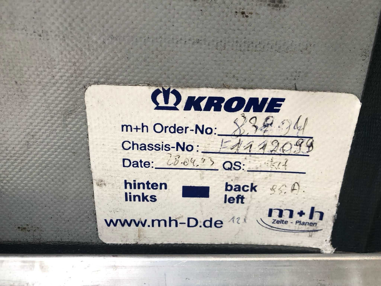 Krone 2023 rok, 93 m3,waga 6200 kg,Certyfikat XL, Multilock, z Niemiec - 커튼사이더 세미 트레일러 : 사진 4 Krone 2023 rok, 93 m3,waga 6200 kg,Certyfikat XL, Multilock, z Niemiec - 커튼사이더 세미 트레일러 : 사진 4