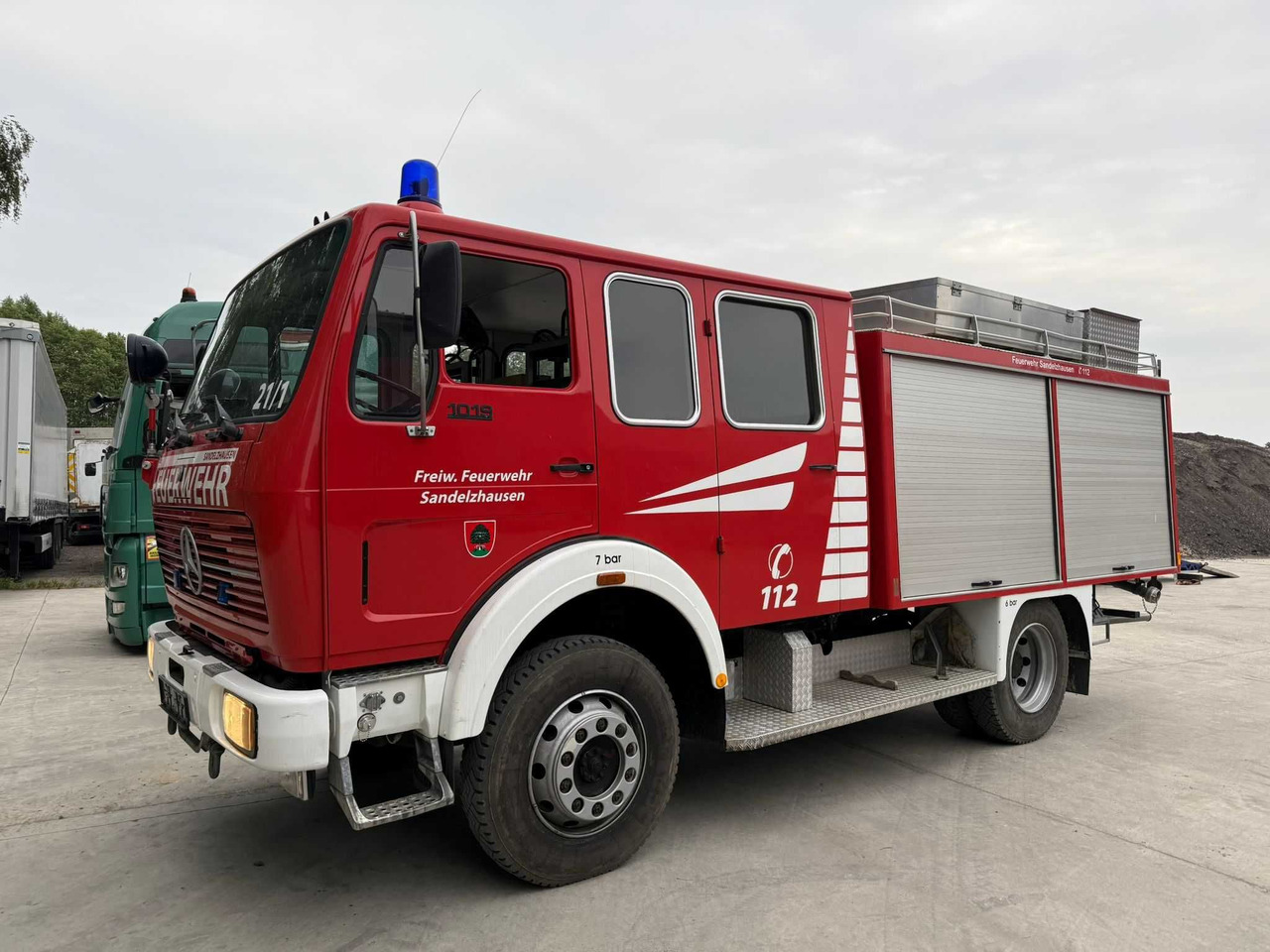 Mercedes 1019AF,4x4,Wóz strażacki, 50610 km, 2500 l, Import Niemcy - 소방차 : 사진 2 Mercedes 1019AF,4x4,Wóz strażacki, 50610 km, 2500 l, Import Niemcy - 소방차 : 사진 2