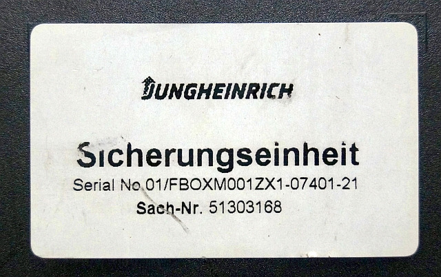 Jungheinrich 51303168 | Zekeringkast Fusebox sn. 01/FBOXM001ZX1-07404-21 - 퓨즈 자재 취급 장비 용 : 사진 3 Jungheinrich 51303168 | Zekeringkast Fusebox sn. 01/FBOXM001ZX1-07404-21 - 퓨즈 자재 취급 장비 용 : 사진 3