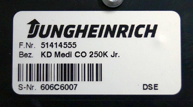 Jungheinrich 51414555 | Display KD MEDI CO 250K Jr DSE sn. 606C6007 - 대시보드 자재 취급 장비 용 : 사진 3 Jungheinrich 51414555 | Display KD MEDI CO 250K Jr DSE sn. 606C6007 - 대시보드 자재 취급 장비 용 : 사진 3