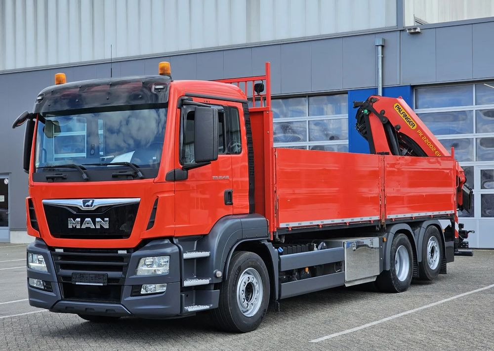 MAN MAN TGS 26.430 | Skrzynia + HDS Palfinger PK 22002 |6-krotne hydrauliczne przedłużenia | PILOT | Pneumatyka | - 드롭사이드/ 플랫베드 트럭, 크레인 트럭 : 사진 1 MAN MAN TGS 26.430 | Skrzynia + HDS Palfinger PK 22002 |6-krotne hydrauliczne przedłużenia | PILOT | Pneumatyka | - 드롭사이드/ 플랫베드 트럭, 크레인 트럭 : 사진 1