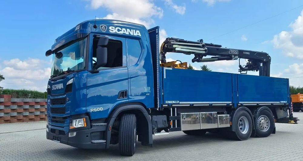 Scania R 500 6x2 z żurawiem Fassi F 215 AS – 2019 – Euro 6 –Retarder -Oś skrętna - Gotowa do pracy! - 크레인 트럭, 드롭사이드/ 플랫베드 트럭 : 사진 1 Scania R 500 6x2 z żurawiem Fassi F 215 AS – 2019 – Euro 6 –Retarder -Oś skrętna - Gotowa do pracy! - 크레인 트럭, 드롭사이드/ 플랫베드 트럭 : 사진 1