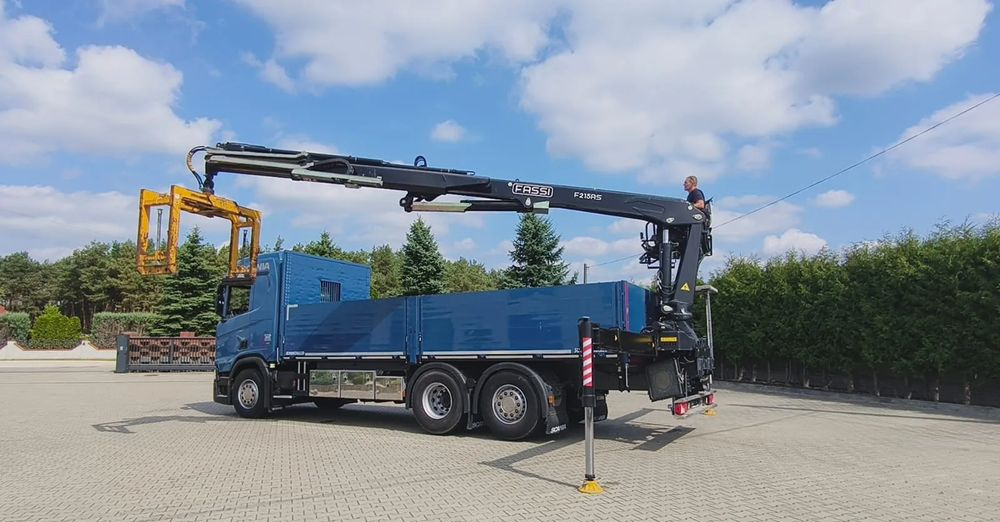 Scania R 500 6x2 z żurawiem Fassi F 215 AS – 2019 – Euro 6 –Retarder -Oś skrętna - Gotowa do pracy! - 크레인 트럭, 드롭사이드/ 플랫베드 트럭 : 사진 2 Scania R 500 6x2 z żurawiem Fassi F 215 AS – 2019 – Euro 6 –Retarder -Oś skrętna - Gotowa do pracy! - 크레인 트럭, 드롭사이드/ 플랫베드 트럭 : 사진 2