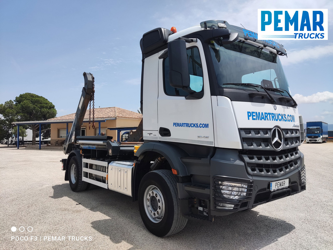 MERCEDES-BENZ AROCS 1845 PORTACONTENEDOR CADENAS - 스킵 로더 트럭 : 사진 4 MERCEDES-BENZ AROCS 1845 PORTACONTENEDOR CADENAS - 스킵 로더 트럭 : 사진 4