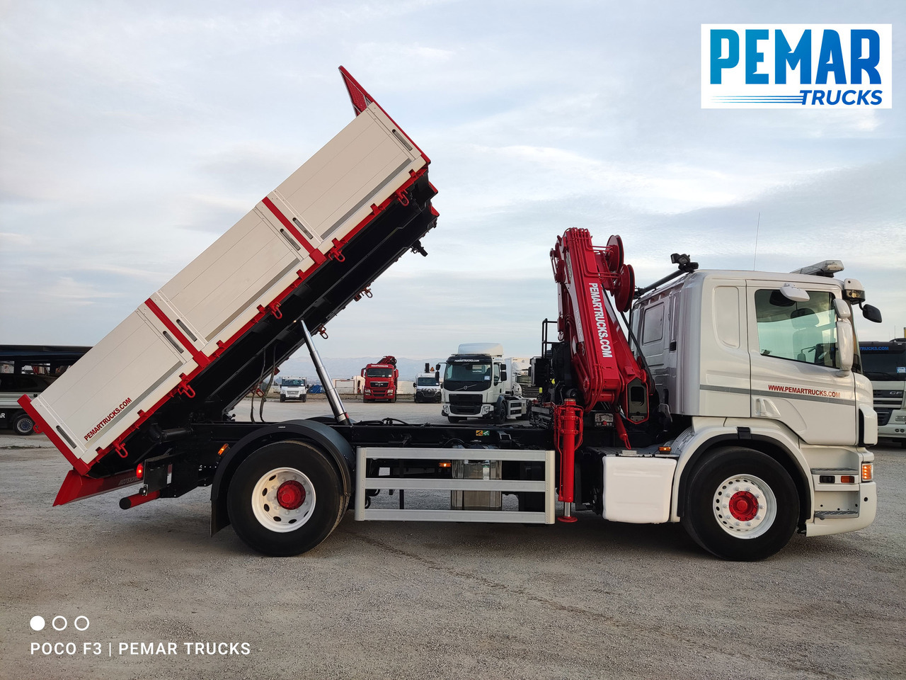 크레인 트럭 SCANIA P 280 GRUA BASCULANTE 18T EURO 6 : 사진 14
