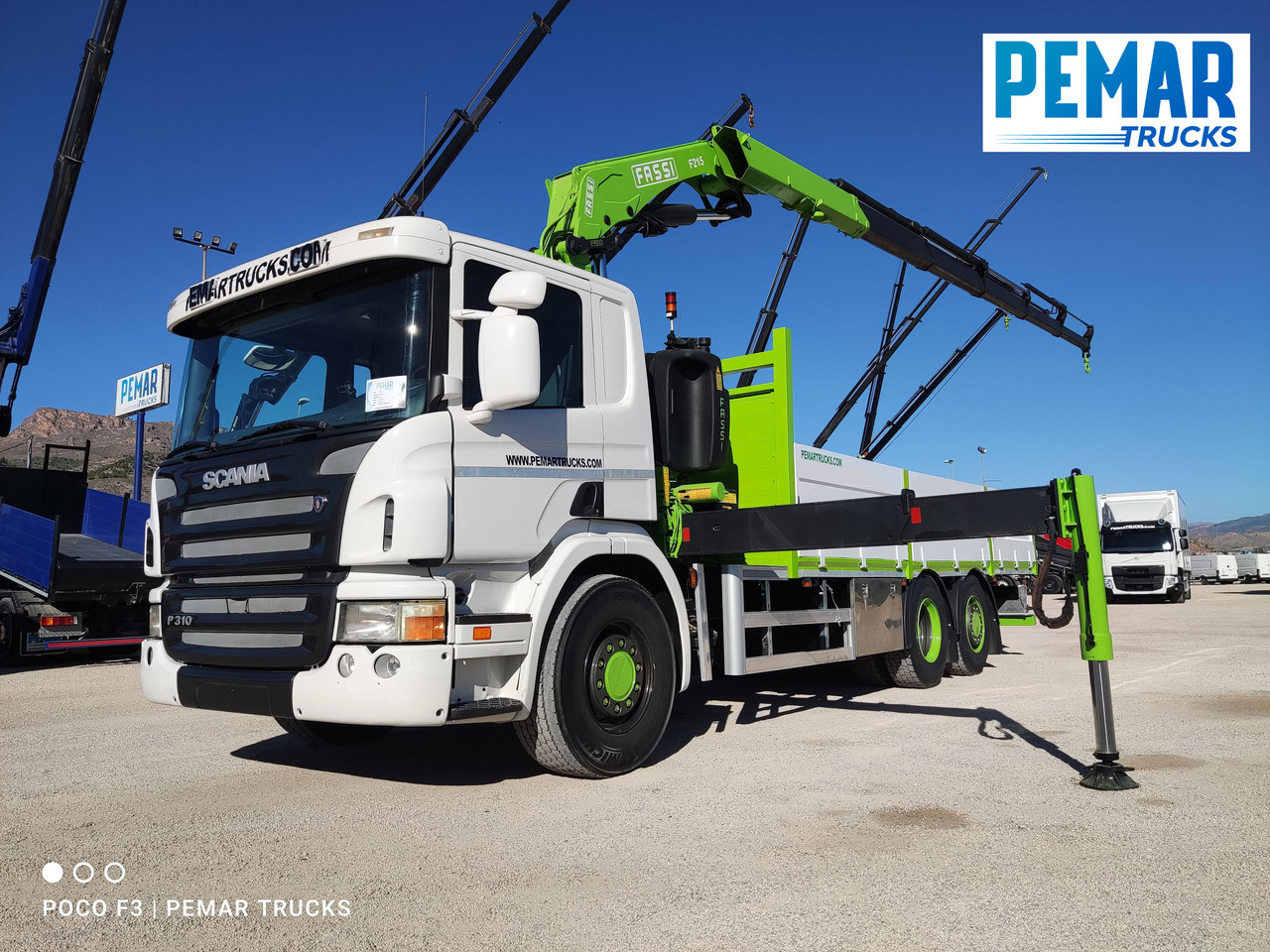 SCANIA P 310 6X2 GRUA CAJA FIJA FASSI F 210 - 크레인 트럭 : 사진 1 SCANIA P 310 6X2 GRUA CAJA FIJA FASSI F 210 - 크레인 트럭 : 사진 1