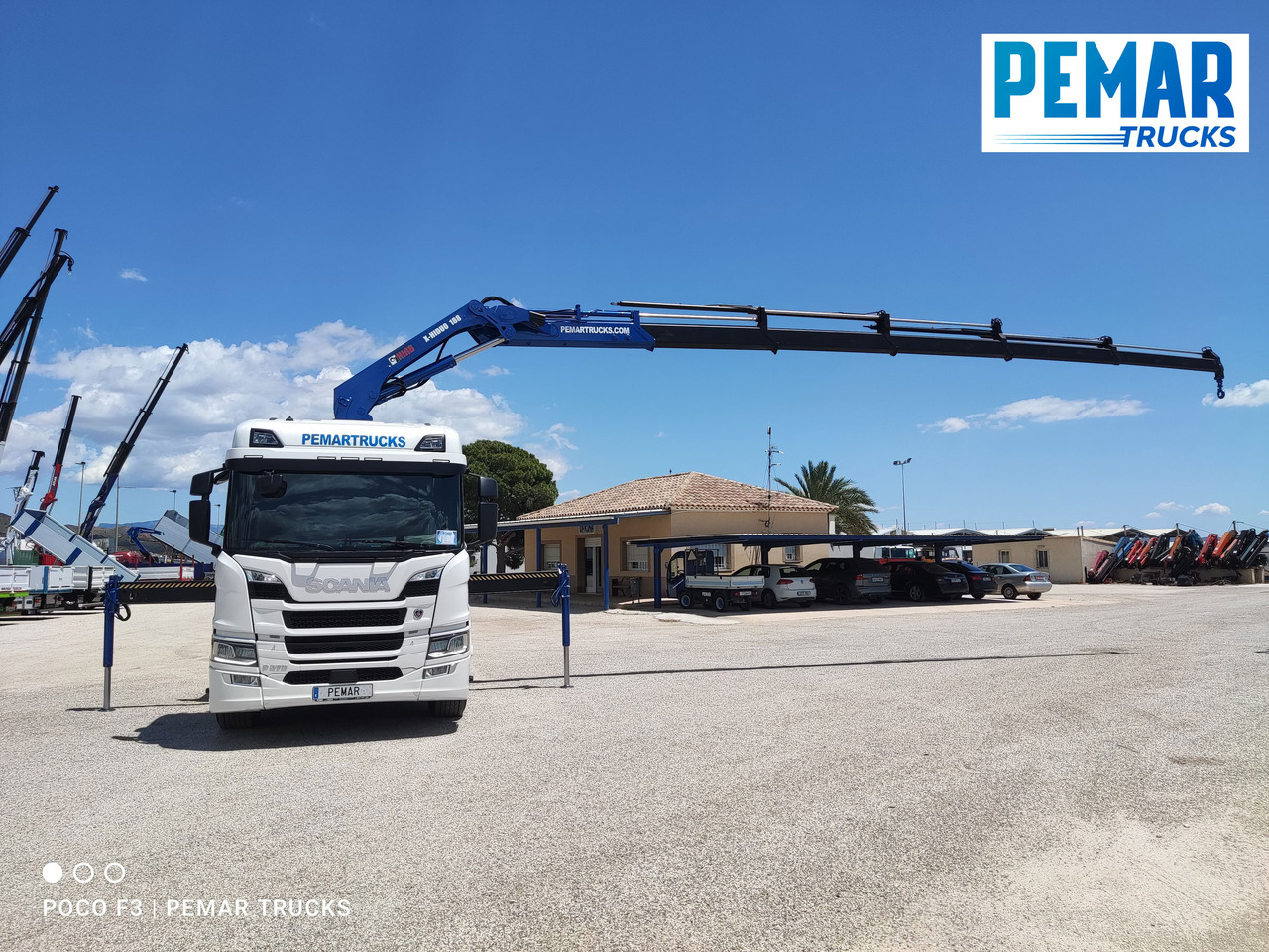 크레인 트럭 SCANIA P 370 GRUA CAJA FIJA 18T : 사진 7