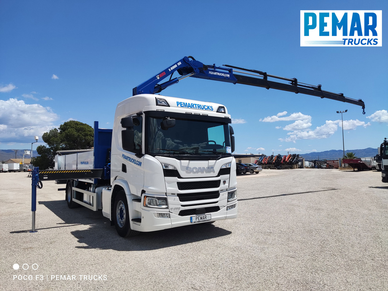 크레인 트럭 SCANIA P 370 GRUA CAJA FIJA 18T : 사진 6