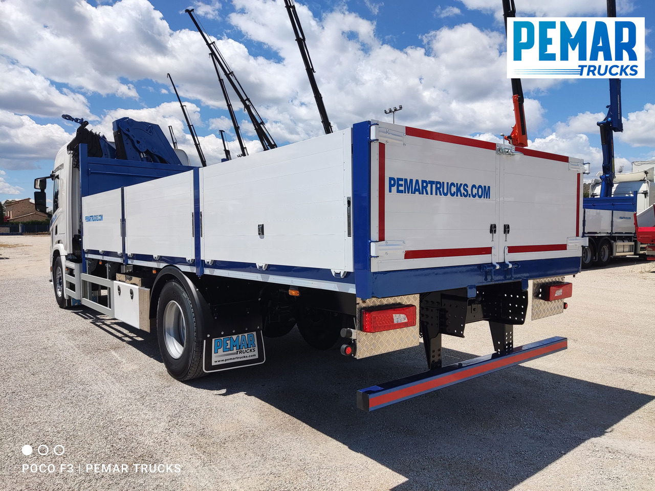 크레인 트럭 SCANIA P 370 GRUA CAJA FIJA 18T : 사진 18