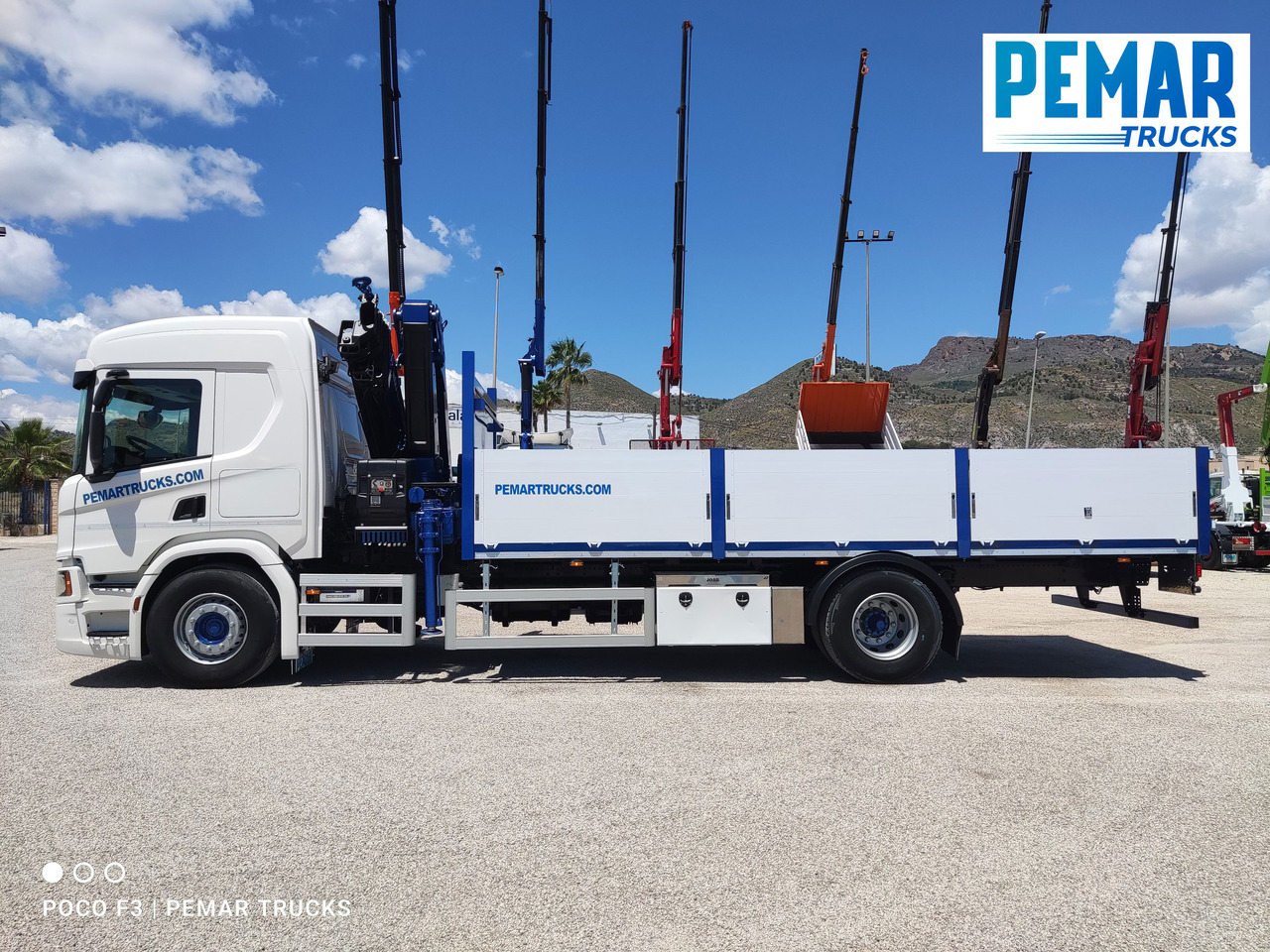 크레인 트럭 SCANIA P 370 GRUA CAJA FIJA 18T : 사진 19
