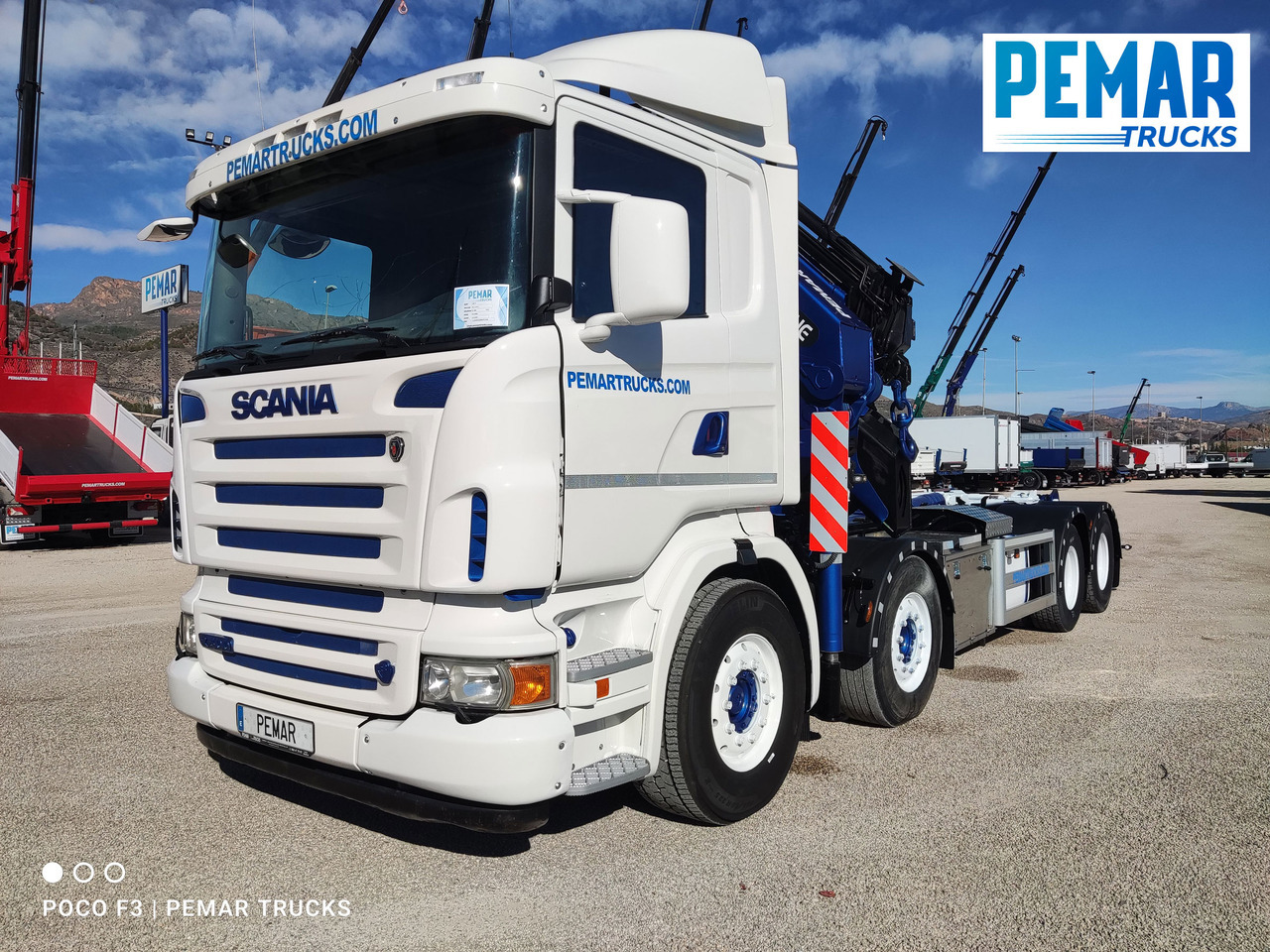 SCANIA R 500 GRUA GANCHO MULTILIFT - 컨테이너 운반 장치/ 스와프 보디 트럭, 크레인 트럭 : 사진 2 SCANIA R 500 GRUA GANCHO MULTILIFT - 컨테이너 운반 장치/ 스와프 보디 트럭, 크레인 트럭 : 사진 2