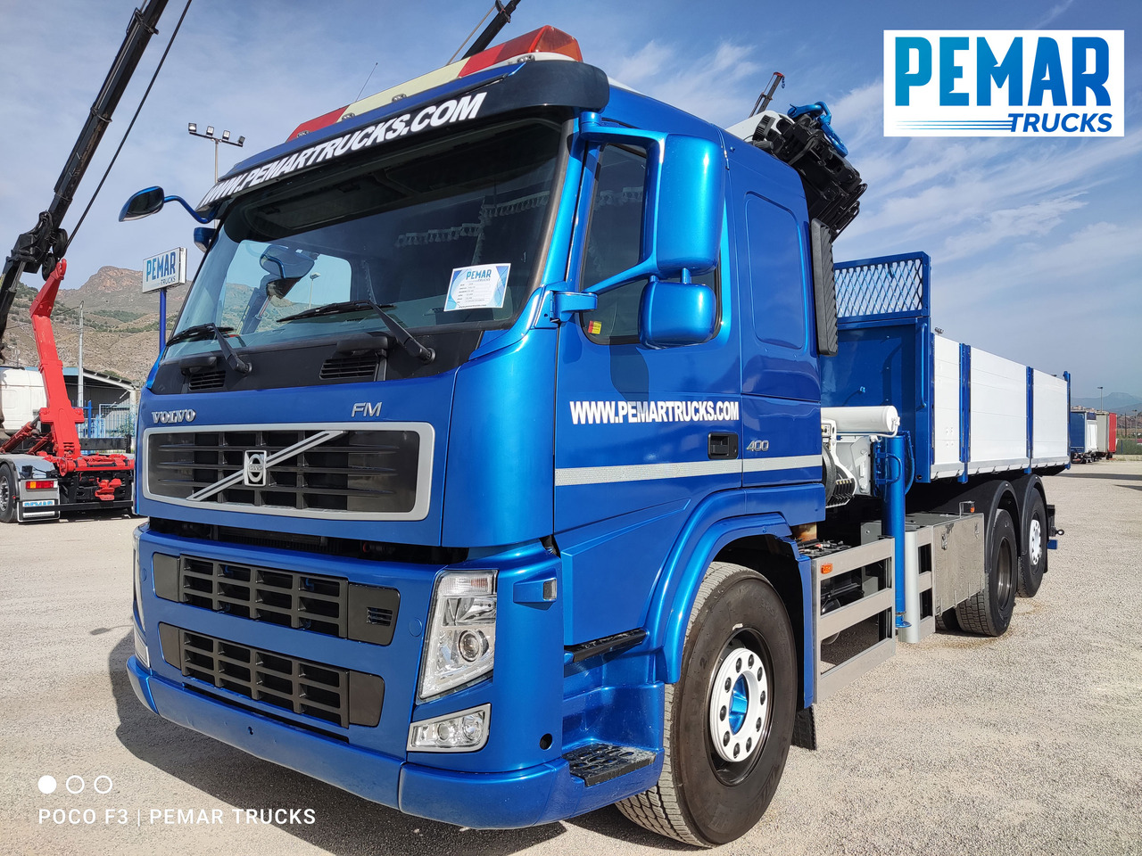 VOLVO FM 400 6X2 GRUA PALFINGER PK 23002 BASCULANTE - 덤프트럭, 크레인 트럭 : 사진 2 VOLVO FM 400 6X2 GRUA PALFINGER PK 23002 BASCULANTE - 덤프트럭, 크레인 트럭 : 사진 2