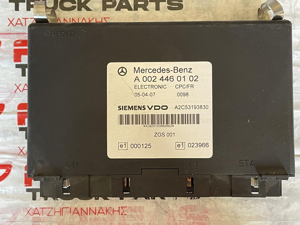 MERCEDES-BENZ CPC/FR - A 002 446 01 02 - ECU 트럭 용 : 사진 1 MERCEDES-BENZ CPC/FR - A 002 446 01 02 - ECU 트럭 용 : 사진 1