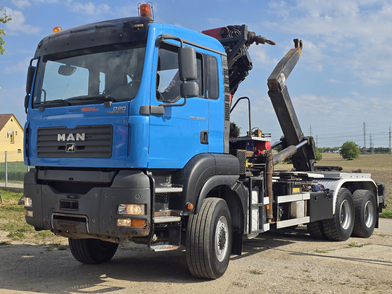 MAN TGA 33.430 6X6 / HMF 1823 K3+REM.CON./ HOOK SYSTEM - 후크 리프트 트럭, 크레인 트럭 : 사진 4 MAN TGA 33.430 6X6 / HMF 1823 K3+REM.CON./ HOOK SYSTEM - 후크 리프트 트럭, 크레인 트럭 : 사진 4